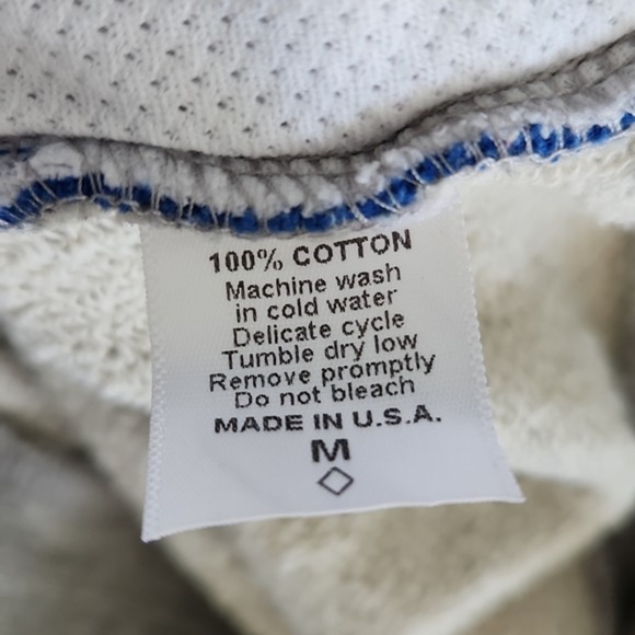 Chubbies Vintage 1/4 Zip USA Sweatshirt Pullover, Gray/Blue/Red/White, Size M - Picture 5 of 5